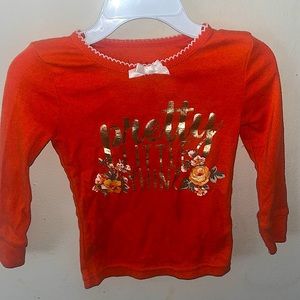 “Pretty little thing” Long Sleeve shirt for toddler. By Nicole Miller.